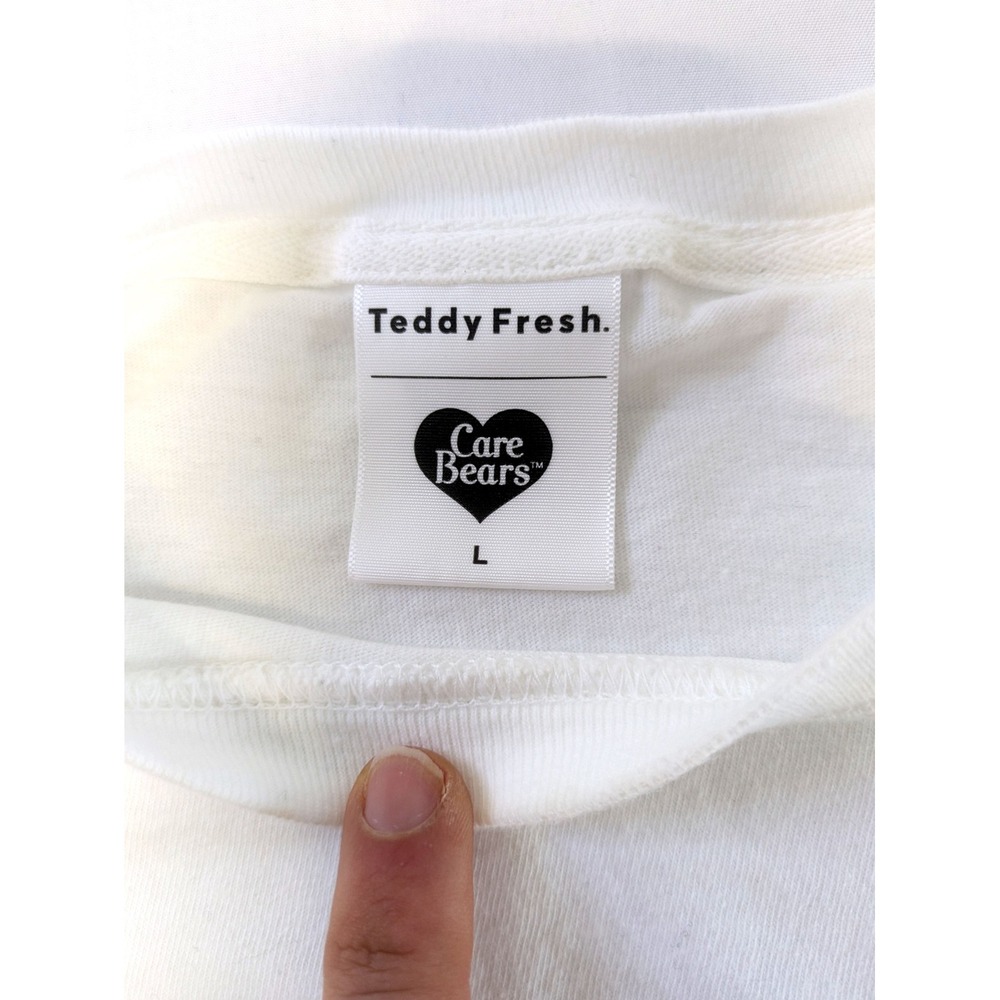 Teddy Fresh x Care Bears White Graphic T-Shirt Mens Large Streetwear Tee - Picture 4 of 5